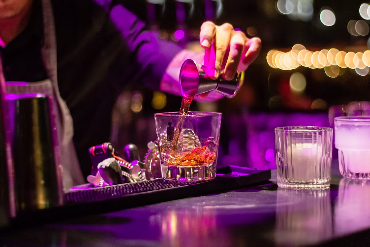 Backlot Bar — late crowd