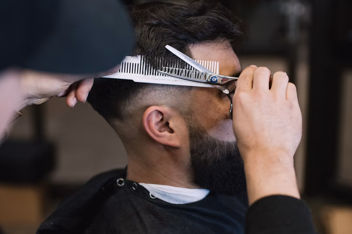 Capital City Barber Co. — hot towel