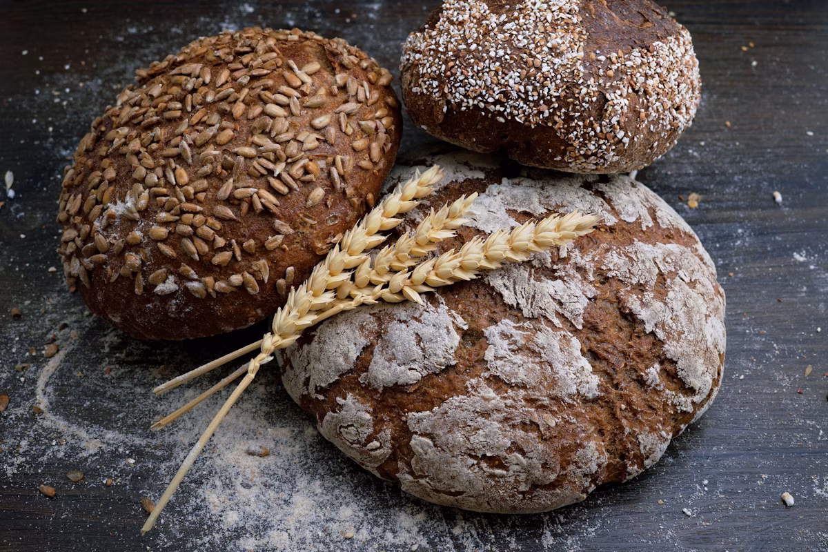 Early Crumb Bakery — bread racks