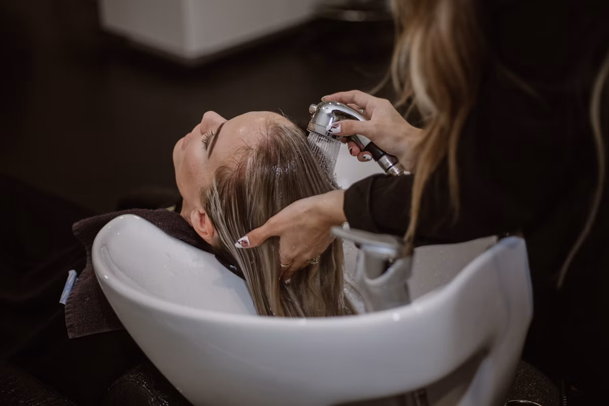 River City Hair Studio — wash basin